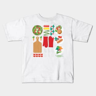 Kitchen Flat Lay Kids T-Shirt